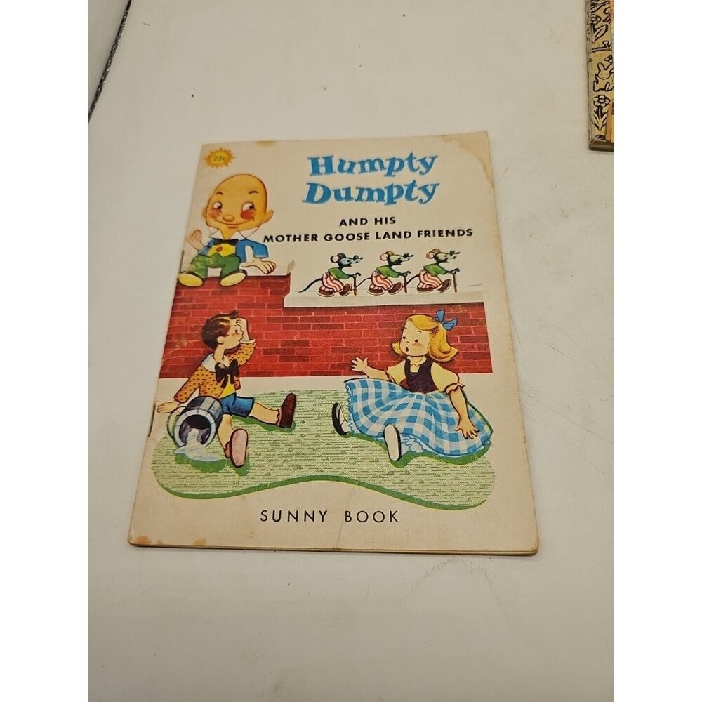 VTG 1969 Book HUMPTY DUMPTY and His Mother‎ Goose Friends  Sunny Books 7" x 5.5"